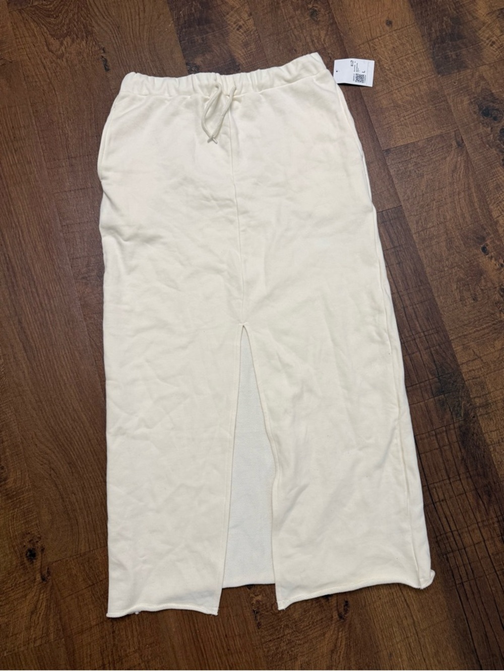Forever 21 Cream Drawstring Skirt